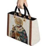 Katholische Ledertasche „St. Peter der Ehrfurcht“ für Damen