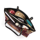 Catholight Sacred Flame Leather Tote Bag