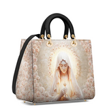 Katholische Eucharistische Gnaden-Damen-Ledertasche