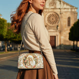 Katholische Leder-Umhängetasche „Jungfrau Marias Gnade“