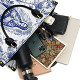 Katholische Ledertasche „Heilige Gelassenheit Jungfrau Maria“