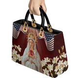 Katholische Ledertasche „Unsere Liebe Frau von Amerika“