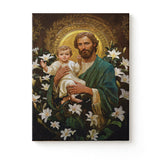Catholight Guardian of Faith and Purity Canvas Wall Art