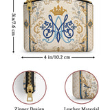 Catholight Marian Majesty Leather Rosary Pouch