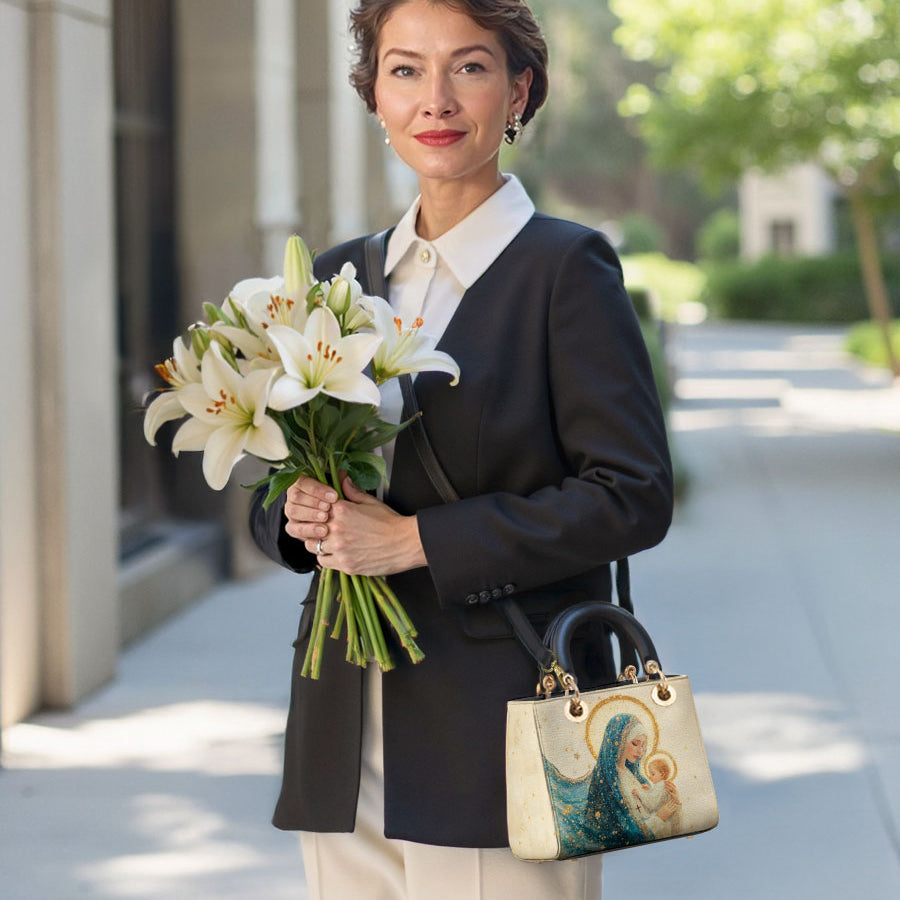 Catholight „Göttliche Mutterumarmung“ Damen-Ledertasche