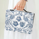 Catholight Sacred Elegance: Blau-weißer Andachtsbibelumschlag