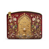 Catholight Eucharistic Majesty Leather Rosary Pouch