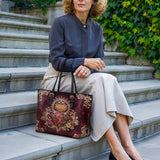 Catholight Sacred Flame Leather Tote Bag