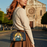 Catholight Celestial Devotion Leather Crossbody Bag