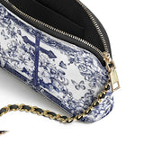 Catholight The Cross Amidst Blooming Faith Leather Crossbody Bag