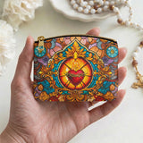 Catholight Eternal Flame Of Love Leather Rosary Pouch