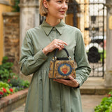 Katholische Ledertasche „Heiliges Herz der Göttlichen Liebe“