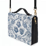 Catholight Sacred Elegance: Blau-weißer Andachtsbibelumschlag