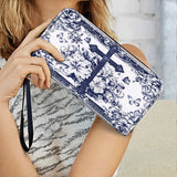 Catholight Das Kreuz inmitten blühenden Glaubens - Ledergeldbörse