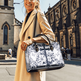 Catholight Ledertasche „Das Kreuz inmitten blühenden Glaubens“