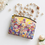 Catholight Floral Resurrection Leather Rosary Pouch
