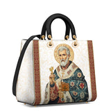 Katholische Ledertasche „St. Peter der Ehrfurcht“ für Damen