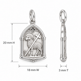 Catholight Agnus Dei Gothic Arch Charm