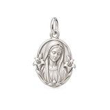 Catholight Blessed Virgin Mary Lily Portrait Charm