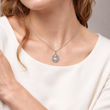 Catholight Blessed Virgin Mary Lily Portrait Charm