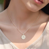 Katholische Halskette mit der Heiligen Jungfrau Maria aus Sterlingsilber 