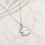 Catholight Crowned Marian Lily Shield Charm