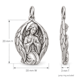 Catholight Guardian Angel - Wings of Peace Charm