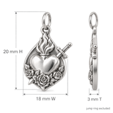 Catholight Immaculate Heart - Rose of Grace Charm