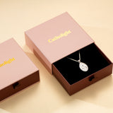 Katholische Halskette mit dem Heiligen Herzen Jesu und dem Kreuz als Schutzsymbol in Sterlingsilber 