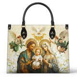 Katholische Ledertasche Heilige Familie