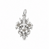 Catholight Lily of Faith Cross Charm