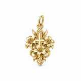 Catholight Lily of Faith Cross Charm