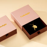 Catholight Miraculous Medal and Crucifix Necklace in Gold Vermeil