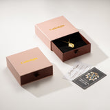 Catholight French Auspice Maria and Lourdes Reversible Necklace in Gold Vermeil