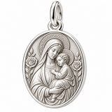 Catholight Madonna and Child Rose Charm