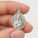 Catholight Madonna and Child Rose Charm