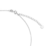 Katholische Halskette mit Herz und Kreuz aus Sterlingsilber 