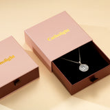 Katholische St.-Benedikt-Halskette aus oxidiertem Sterlingsilber 