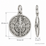 Catholight Saint Michael - Shield of Courage Charm