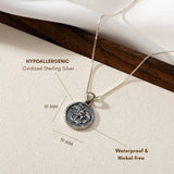 Catholight Halskette mit dem Erzengel Michael aus oxidiertem Sterlingsilber 