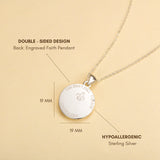 Katholische Halskette mit der Heiligen Jungfrau Maria aus Sterlingsilber 