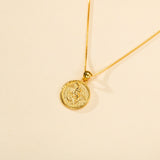 Catholight ST. Michael The Archangel  Necklace in Gold Vermeil