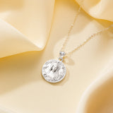 Katholische Halskette mit der Heiligen Jungfrau Maria aus Sterlingsilber 