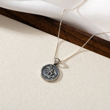 Catholight Halskette mit dem Erzengel Michael aus oxidiertem Sterlingsilber 