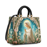 Katholische Lady of Lourdes Damen-Ledertasche