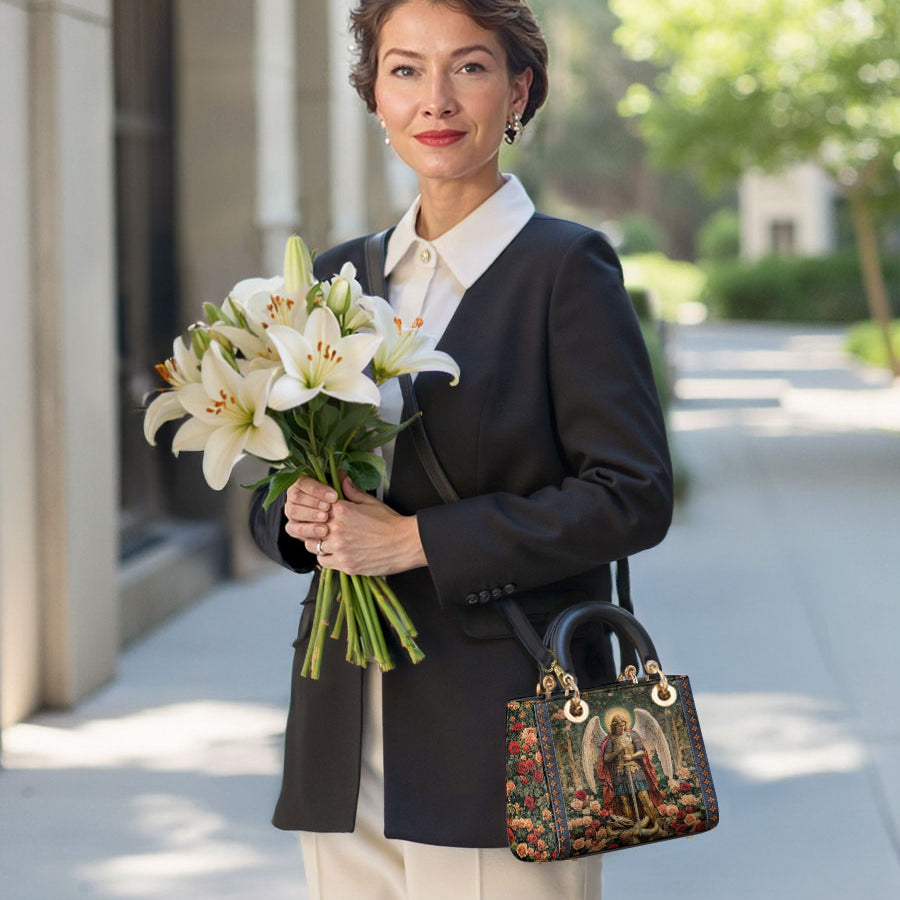 Catholight Archangel's Triumph Damen-Ledertasche 