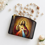 Catholight A Testament of Grace and Compassion Leather Rosary Pouch