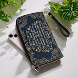 Catholight Geldbörse aus Leder mit dem Motto „Ewiges Leben“