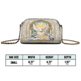 Katholische Umhängetasche aus Leder, Heiligtum des Heiligen Geistes