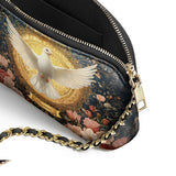 Catholight Dove of Eternal Light Personalized Leather Crossbody Bag